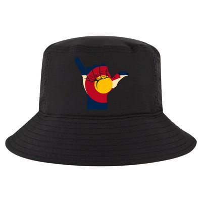 Colorado Flag Shake Hand Sign  Cool Comfort Performance Bucket Hat