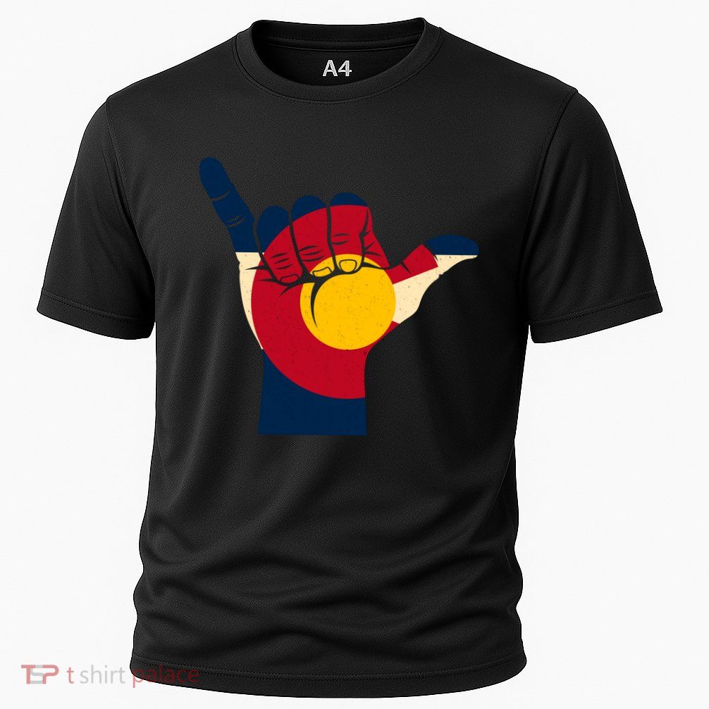 Colorado Flag Shake Hand Sign  Performance Shirt