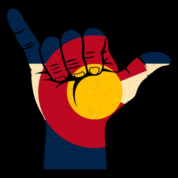Colorado Flag Shake Hand Sign  Backpack