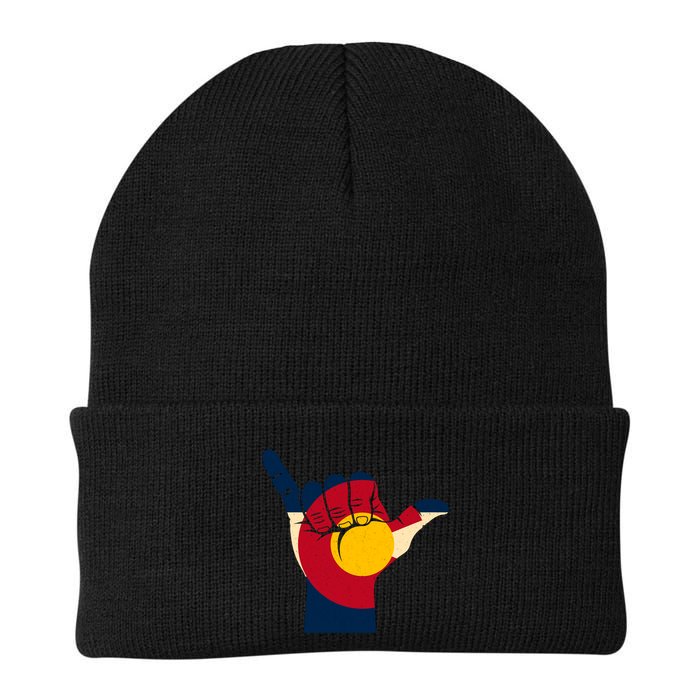 Colorado Flag Shake Hand Sign  Beanie