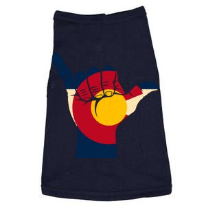 Colorado Flag Shake Hand Sign  Doggie Tank