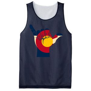 Colorado Flag Shake Hand Sign  Mesh Reversible Basketball Jersey Tank