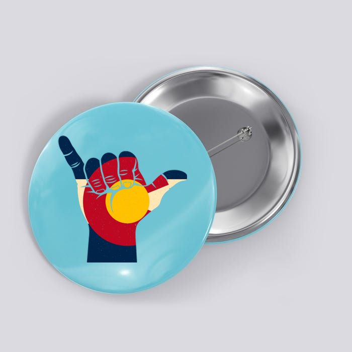 Colorado Flag Shake Hand Sign  Button