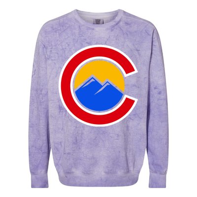 Colorado Hill Logo Colorblast Crewneck Sweatshirt