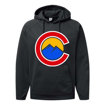 Colorado Hill Logo Performance Fleece Hoodie