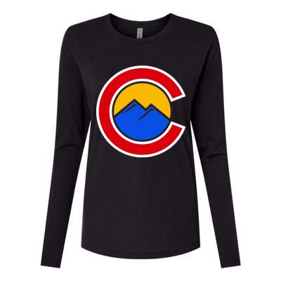 Colorado Hill Logo Womens Cotton Relaxed Long Sleeve T-Shirt