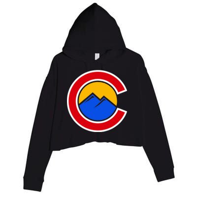 Colorado Hill Logo Crop Fleece Hoodie