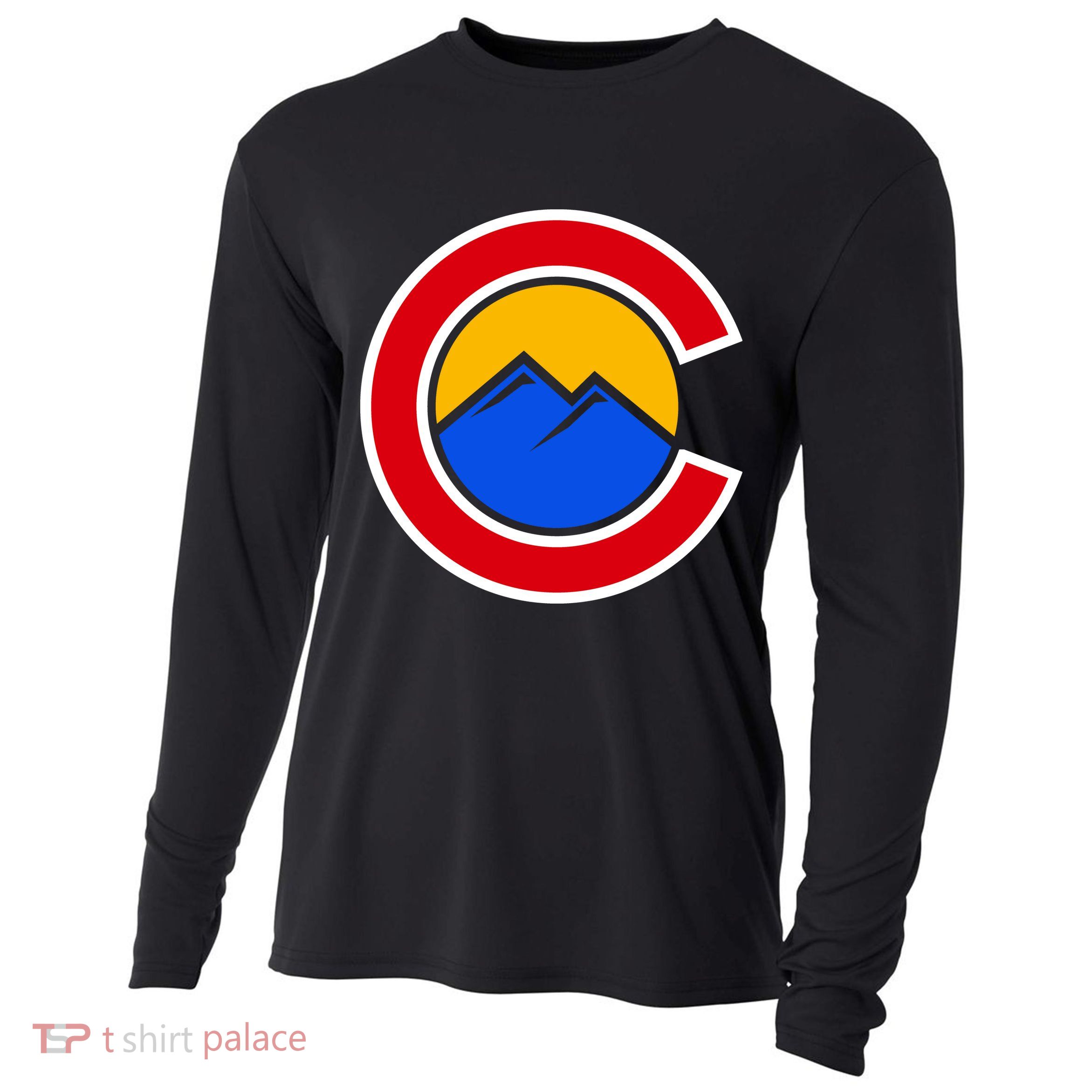 Colorado Hill Logo Cooling Performance Long Sleeve Crew