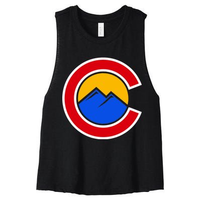 Colorado Hill Logo Women's Racerback Cropped Tank