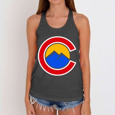 Colorado Hill Logo Women's Knotted Racerback Tank