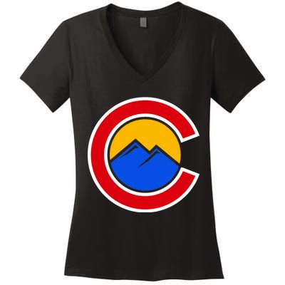 Colorado Hill Logo Women's V-Neck T-Shirt