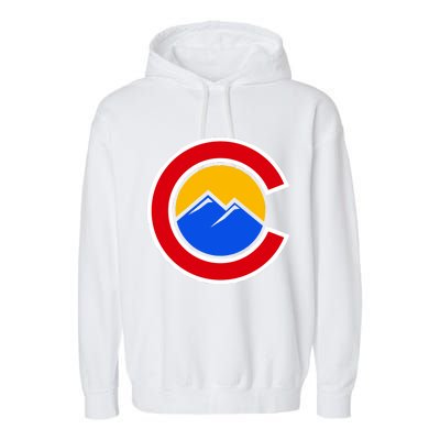 Colorado Hill Logo Garment-Dyed Fleece Hoodie