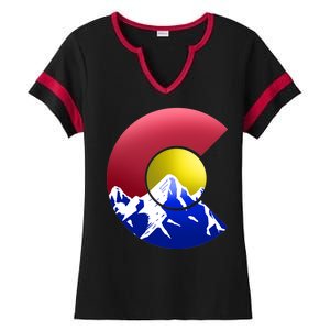 Colorado Mountains Ladies Halftime Notch Neck Tee