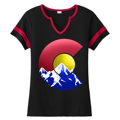 Colorado Mountains Ladies Halftime Notch Neck Tee