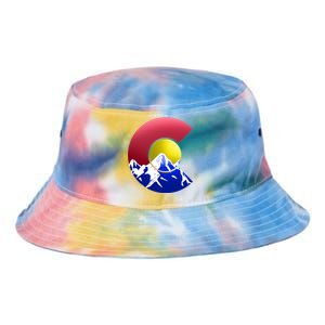 Colorado Mountains Tie Dye Newport Bucket Hat