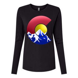 Colorado Mountains Womens Cotton Relaxed Long Sleeve T-Shirt