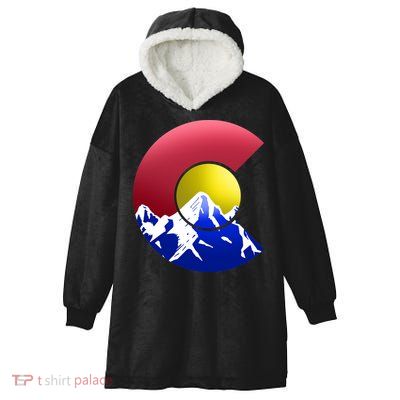 Colorado Mountains Hooded Wearable Blanket