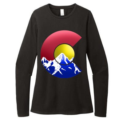 Colorado Mountains Womens CVC Long Sleeve Shirt