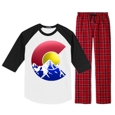 Colorado Mountains Raglan Sleeve Pajama Set