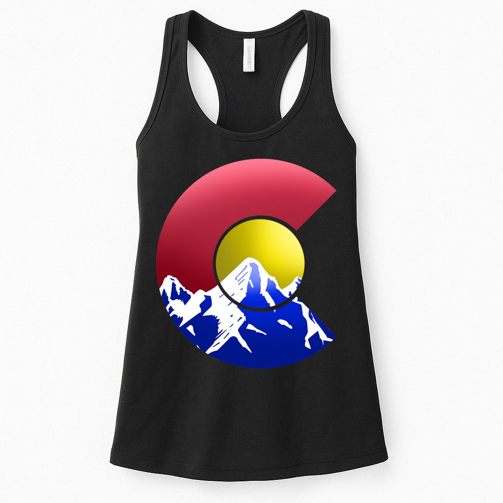 Colorado Mountains Womens Tank Top