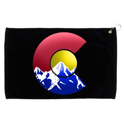 Colorado Mountains Grommeted Golf Towel