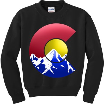 Colorado Mountains Kids Sweatshirt