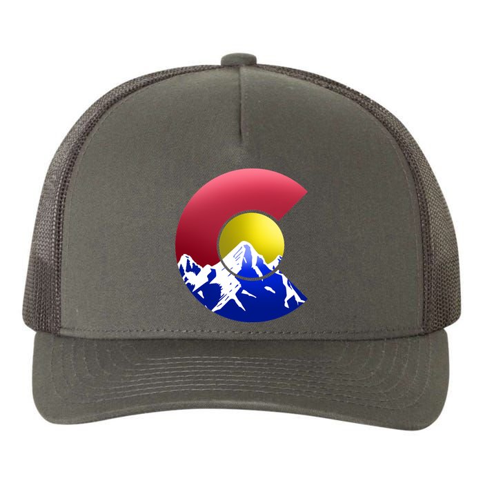 Colorado Mountains Yupoong Adult 5-Panel Trucker Hat