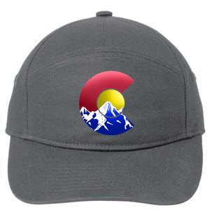 Colorado Mountains 7-Panel Snapback Hat