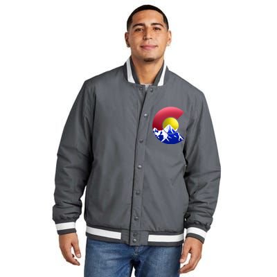 Colorado Mountains Insulated Varsity Jacket