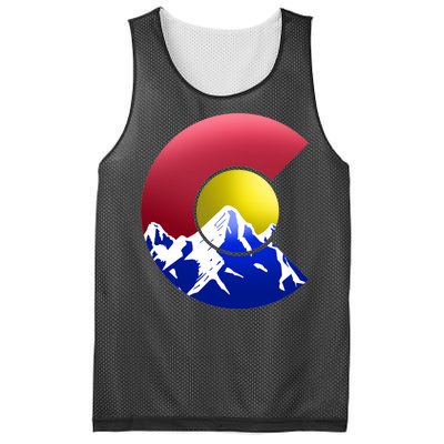 Colorado Mountains Mesh Reversible Basketball Jersey Tank