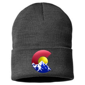 Colorado Mountains Sustainable Knit Beanie