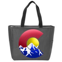 Colorado Mountains Zip Tote Bag