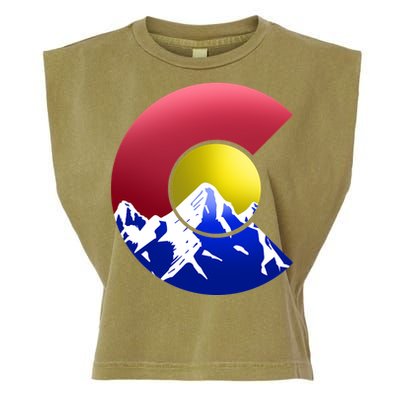 Colorado Mountains Garment-Dyed Women's Muscle Tee