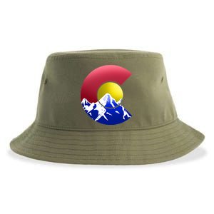 Colorado Mountains Sustainable Bucket Hat