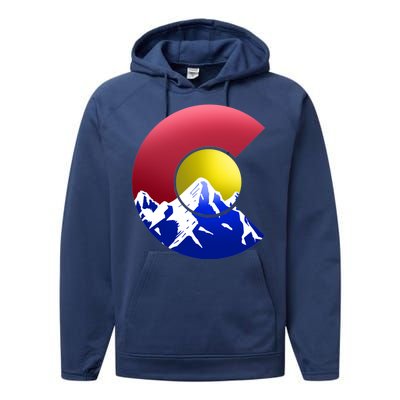 Colorado Mountains Performance Fleece Hoodie