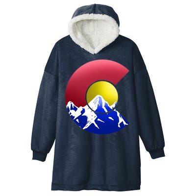 Colorado Mountains Hooded Wearable Blanket