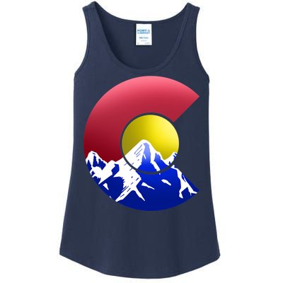 Colorado Mountains Ladies Essential Tank