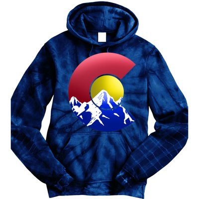 Colorado Mountains Tie Dye Hoodie