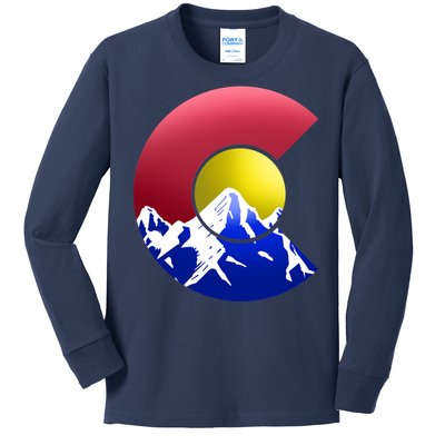 Colorado Mountains Kids Long Sleeve Shirt