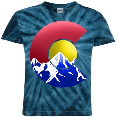 Colorado Mountains Kids Tie-Dye T-Shirt