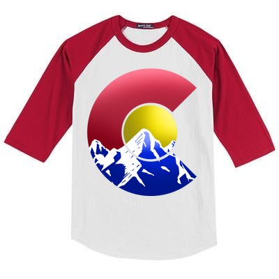 Colorado Mountains Kids Colorblock Raglan Jersey