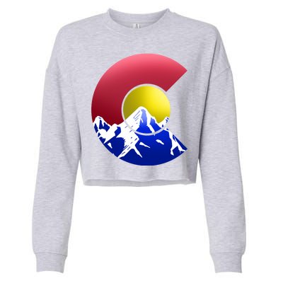 Colorado Mountains Cropped Pullover Crew