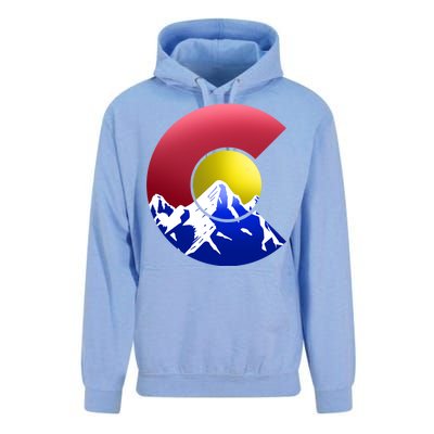 Colorado Mountains Unisex Surf Hoodie