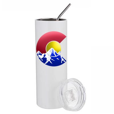 Colorado Mountains Stainless Steel Tumbler