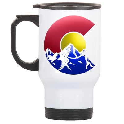 Colorado Mountains Stainless Steel Travel Mug