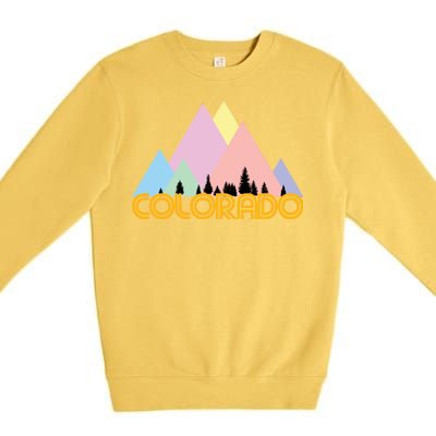 Colorado Mountains Logo Premium Crewneck Sweatshirt