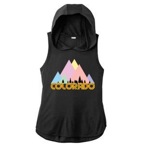 Colorado Mountains Logo Ladies PosiCharge Tri-Blend Wicking Draft Hoodie Tank