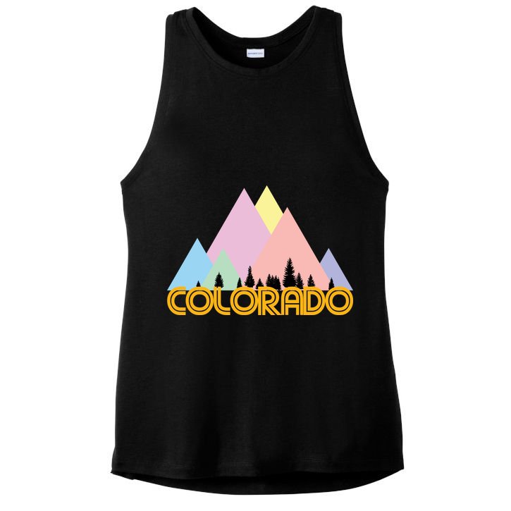 Colorado Mountains Logo Ladies PosiCharge Tri-Blend Wicking Tank