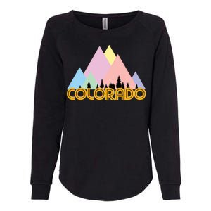 Colorado Mountains Logo Womens California Wash Sweatshirt