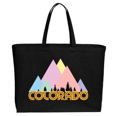 Colorado Mountains Logo Cotton Canvas Jumbo Tote